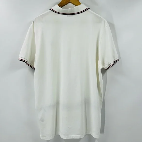 Polo by Ralph Lauren Men's White W/ Stripe Sleeve Shirt Classic Slim Fit Size XL - Picture 3 of 6